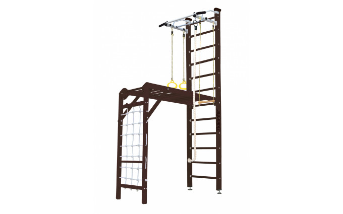 Шведская стенка Kampfer Union Ceiling (№5 Шоколадный Высота 3 м белый турник) Шведская стенка Kampfer Union Ceiling (№5 Шоколадный Высота 3 м белый турник)